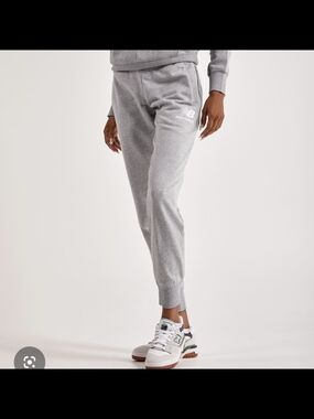 New Balance Light Gray Fleece Joggers